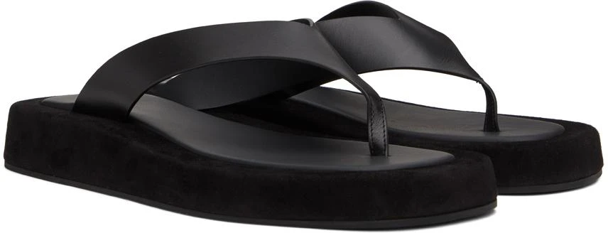 The Row Black Ginza Sandals 4