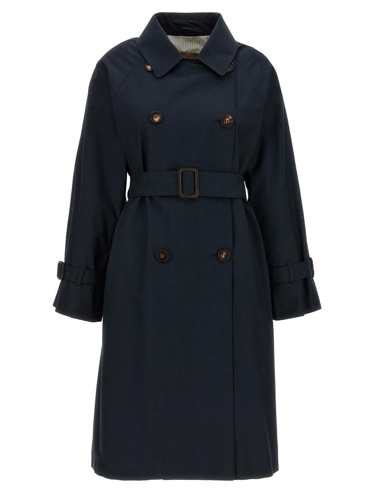 トレンチコート BOTTEGA VENETA DOUBLE-BREASTED GABARDINE TRENCH COAT Bottega Veneta Double-Breasted Gabardine Trench Coat