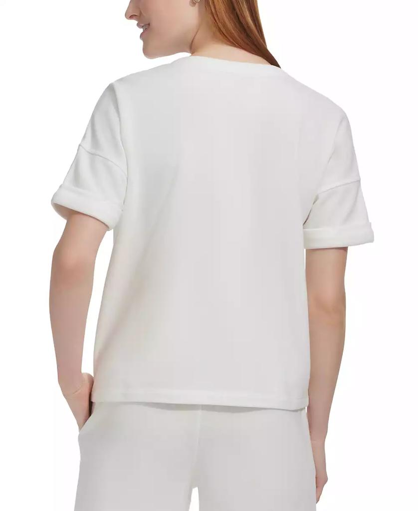 Marc New York by Andrew Marc Women's French Terry Henley Top