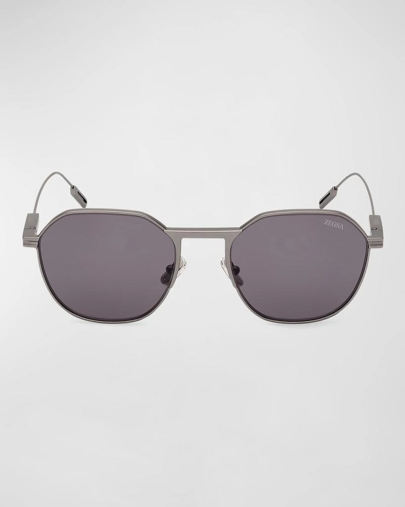 Zegna Men's Metal Round Sunglasses 3
