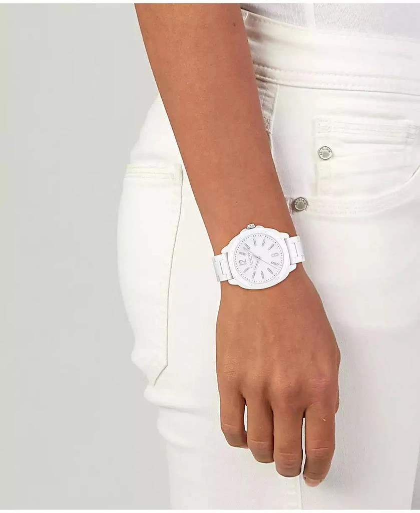 Coach Women's Kitt White Ceramic Bracelet Watch 4