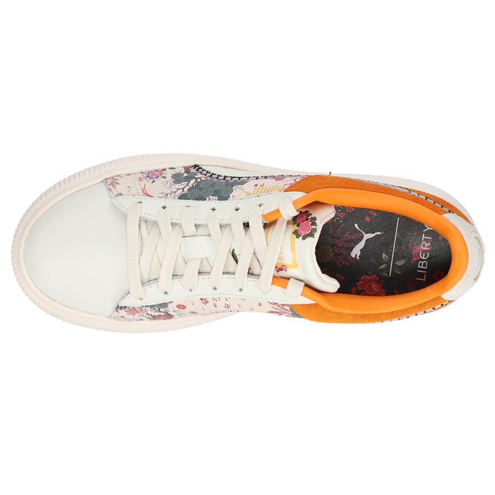 Shop Suede Mayu Floral Liberty Lace Up Sneakers on Sale at