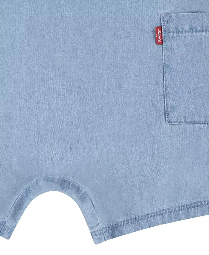 Levi's Baby Boys Denim Romper and Bucket Hat Set 5