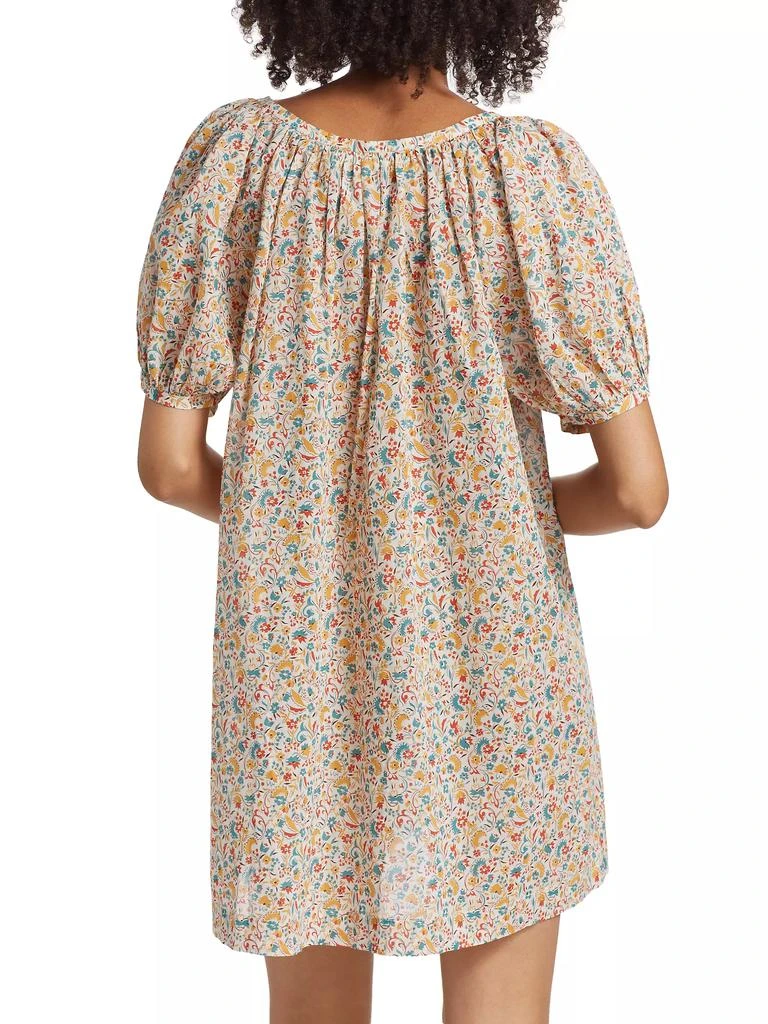 DÔEN Josette Floral Cotton Shift Minidress 5