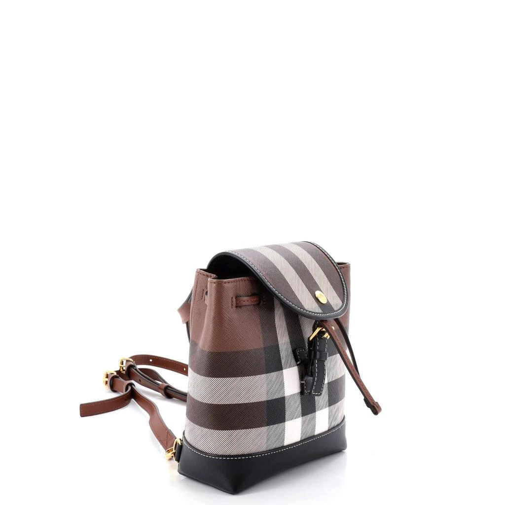 Burberry Flap Backpack House Check Coated Canvas Micro 2