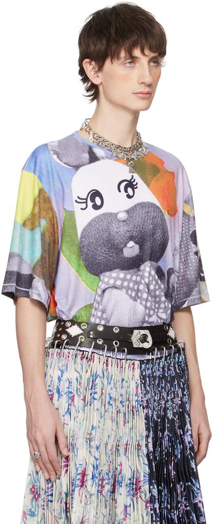 CHOPOVA LOWENA Multicolor Bunny Collage T-Shirt