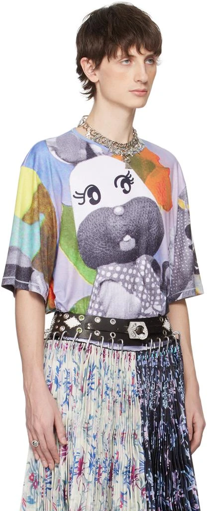 CHOPOVA LOWENA Multicolor Bunny Collage T-Shirt 2