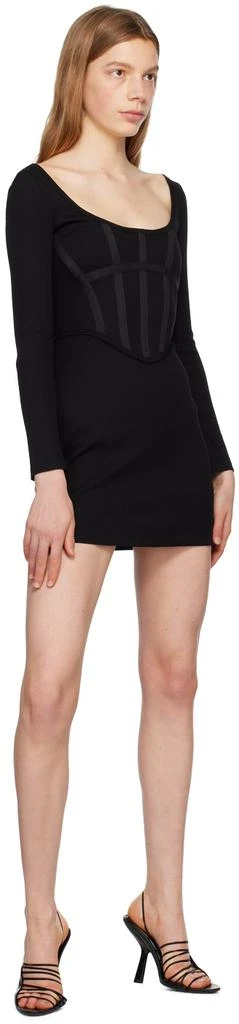 Dion Lee Black Corset Minidress 4