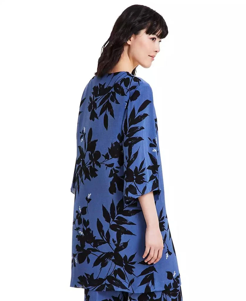 Anne Klein Women's Printed Tie-Front Topper Jacket 2