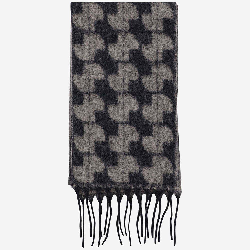 PATOU Patou Patterned Fringe Scarf