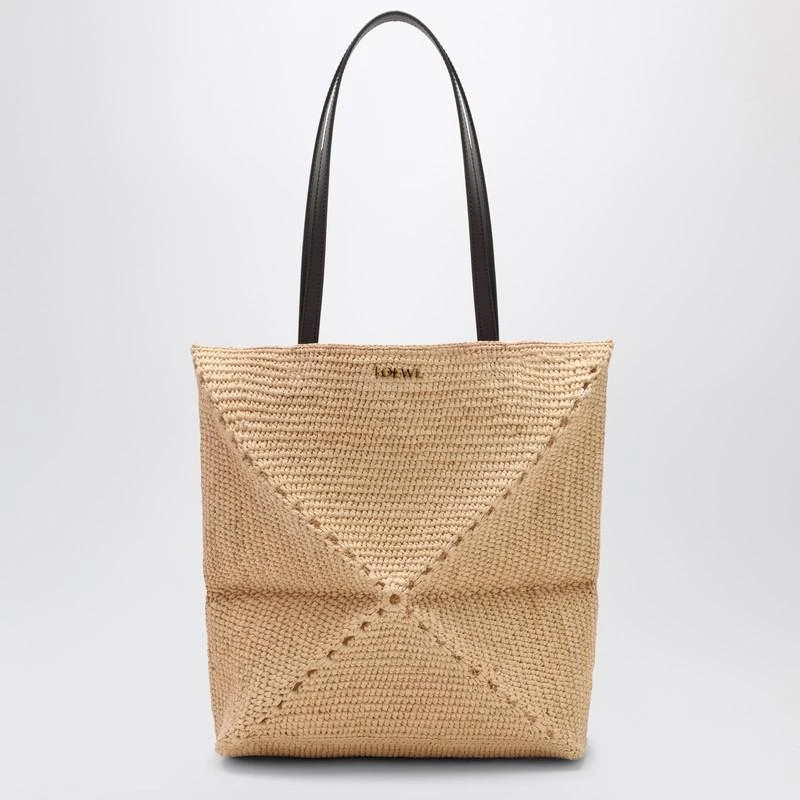 Loewe Natural Raffia Puzzle Fold Tote Bag 1