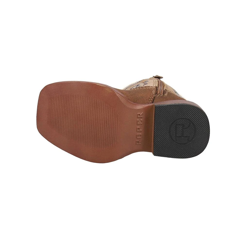 Roper Eastwood Square Toe Cowboy Boots (Toddler) 5