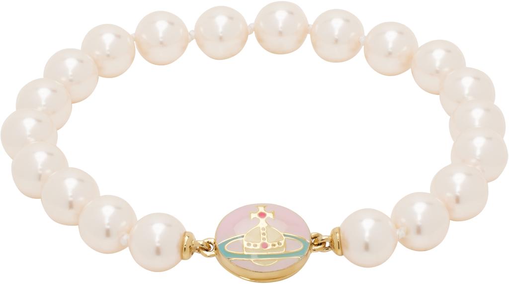 Vivian Westwood ブレスレット SIMONETTA BRACELET VIVIENNE WESTWOOD SIMONETTA PEARL BRACELET GOLD NEW SEASON