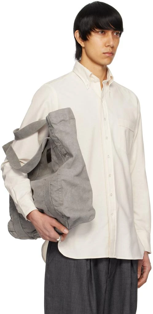 Drake's Off-White Button-Down Shirt 2