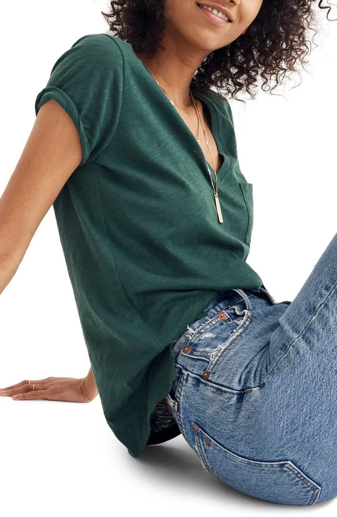 Madewell Whisper Cotton V-Neck Pocket Tee 3