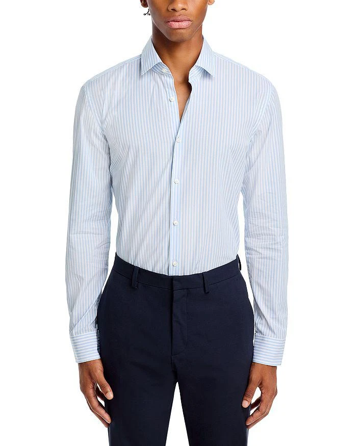 Hugo Boss Kenno Cotton Stripe Slim Fit Dress Shirt 2