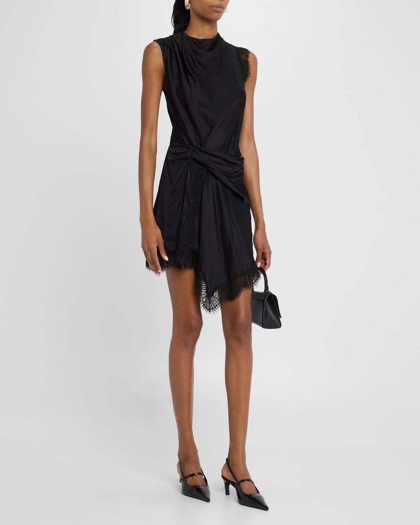 knee length dresses for ladies Linen Mini Dress – Aurra Studio main image 0