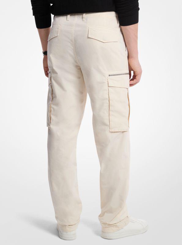 Michael Kors Stretch Cotton Poplin Cargo Pants