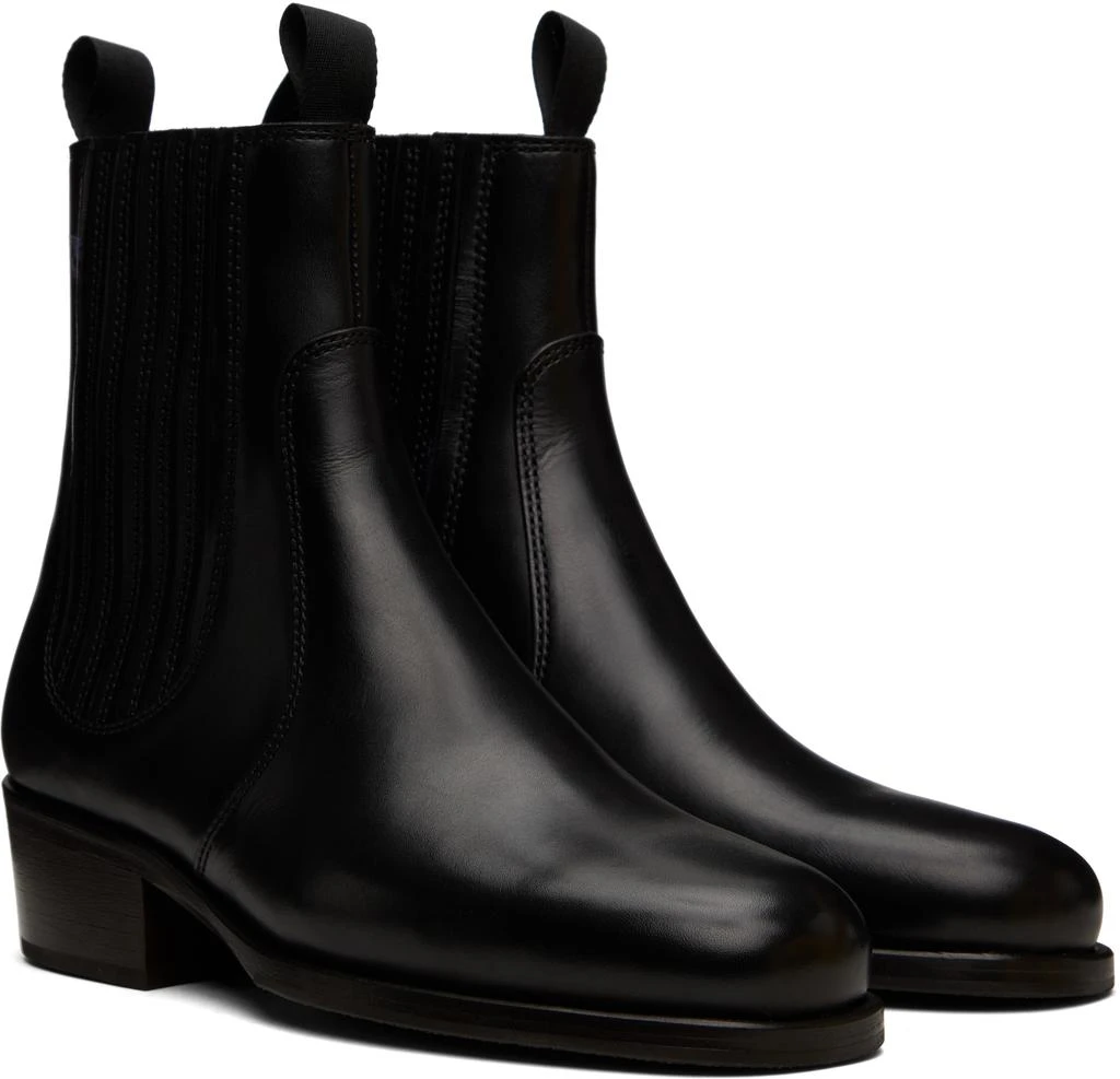 Lemaire Black Leather Chelsea Boots 4