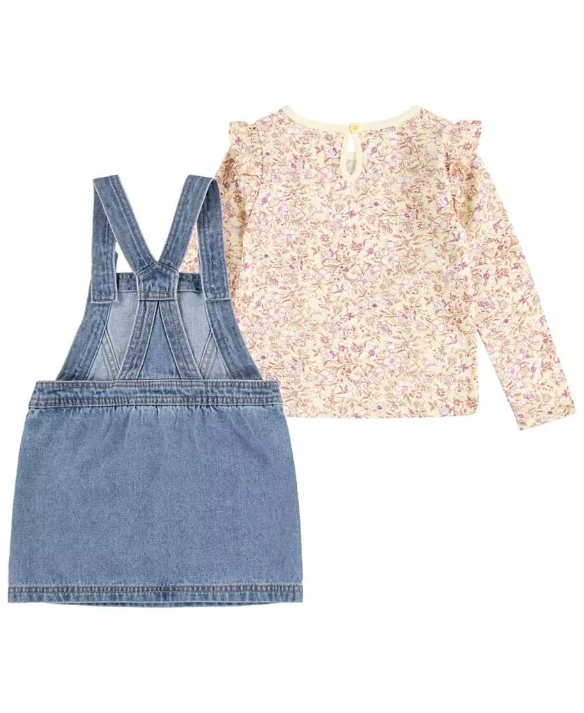 Levi's Little Girls 2-Piece Denim Pinafore Dress Set 7