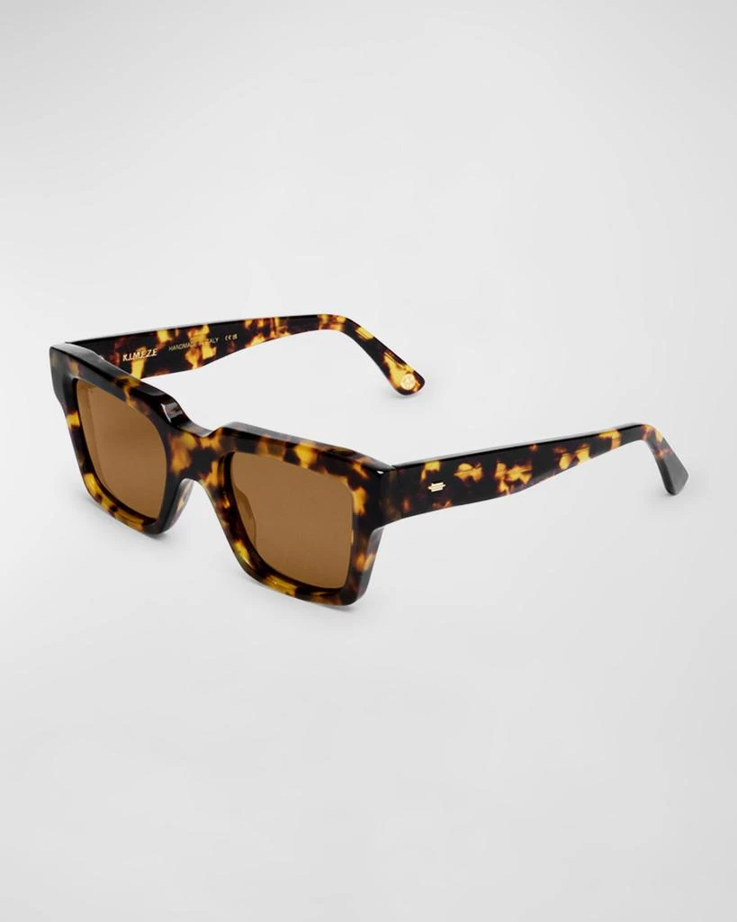 KIMEZE Mahi Havana Acetate Square Sunglasses 1