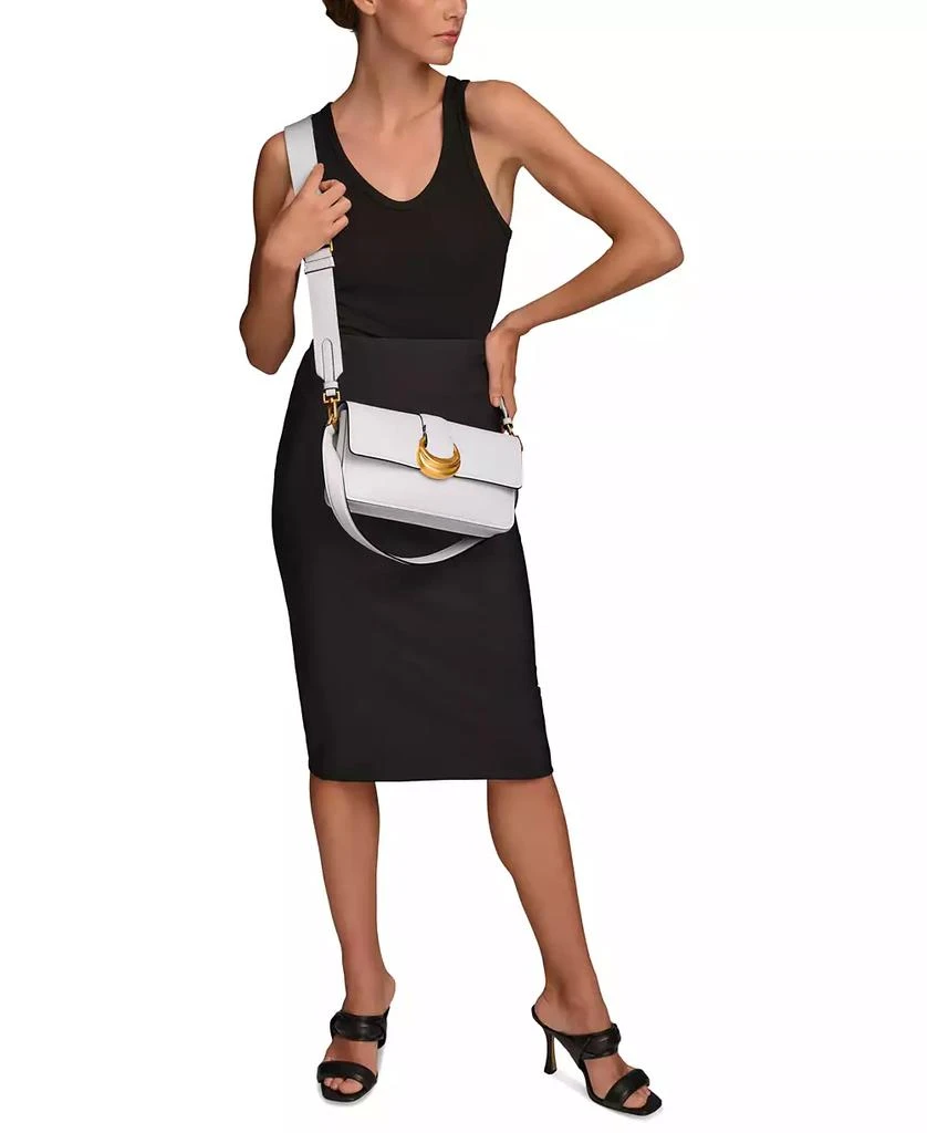 Donna Karan Valley Stream Leather Buckle Shoulder with Removable Strap 6