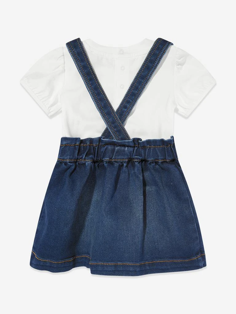 Moschino Baby Girls Bear Denim Dress Set in Ivory  On Sale Now with Up to  50% Off | Discover Exclusive Deals & Savings at BeyondStyle  Authentic  Moschino sets|baby-girls-bear-denim-dress-set-in-ivory|category:  denims|category: dress_set|category: