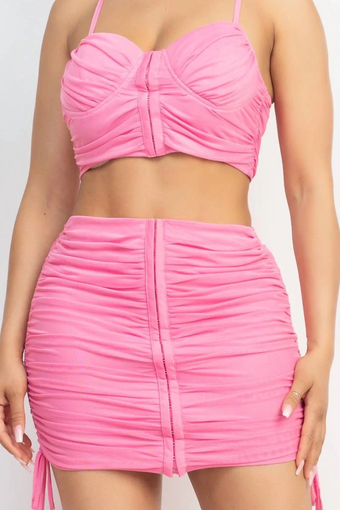 Shop Iris Basic Shop Iris Basic - Krystal Bra Top And Skirt Set 4