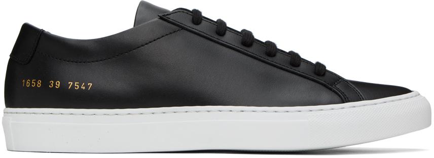 Common Projects Black Original Achilles Low Sneakers