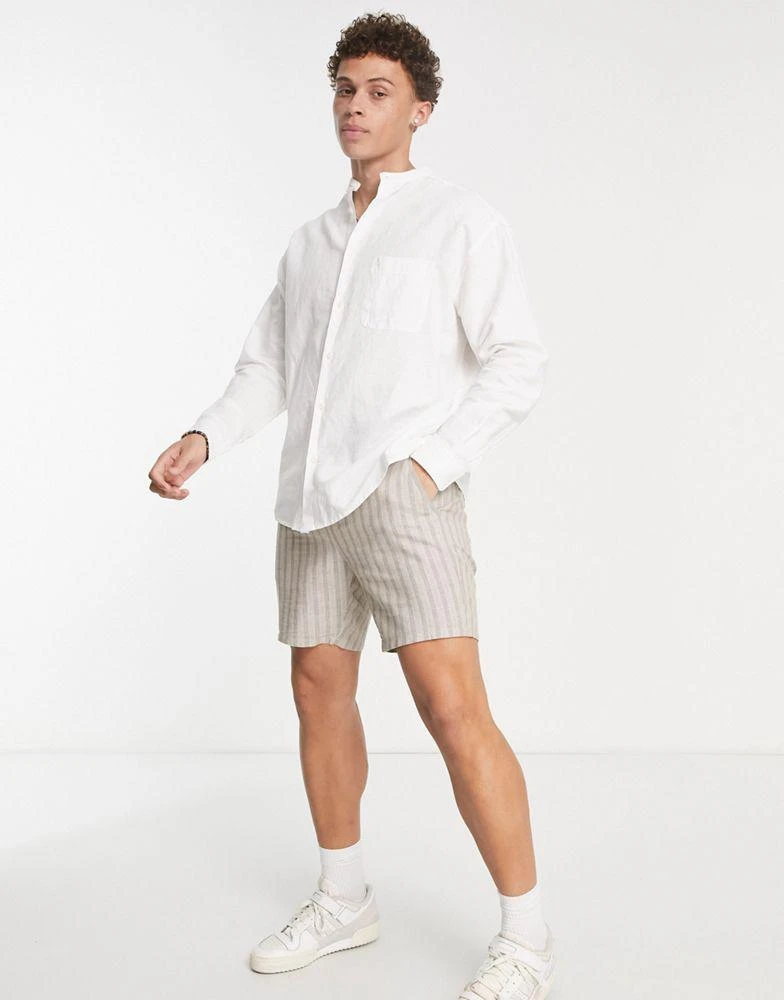 ASOS ASOS DESIGN 90s oversized linen shirt in white 1