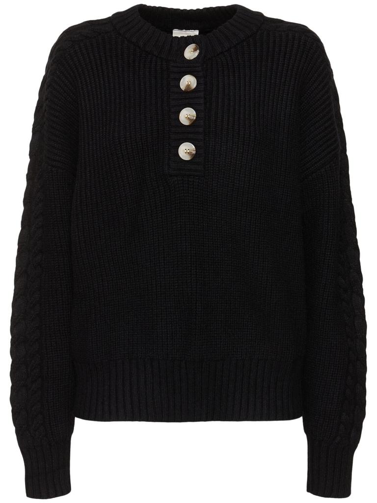 Varley Vera Button Neck Sweater