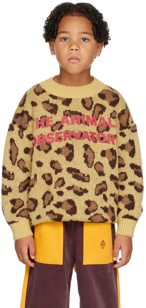 The Animals Observatory Kids Yellow Arty Bull Sweater 1