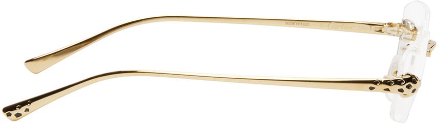 Cartier Gold 'Panthère de Cartier' Glasses