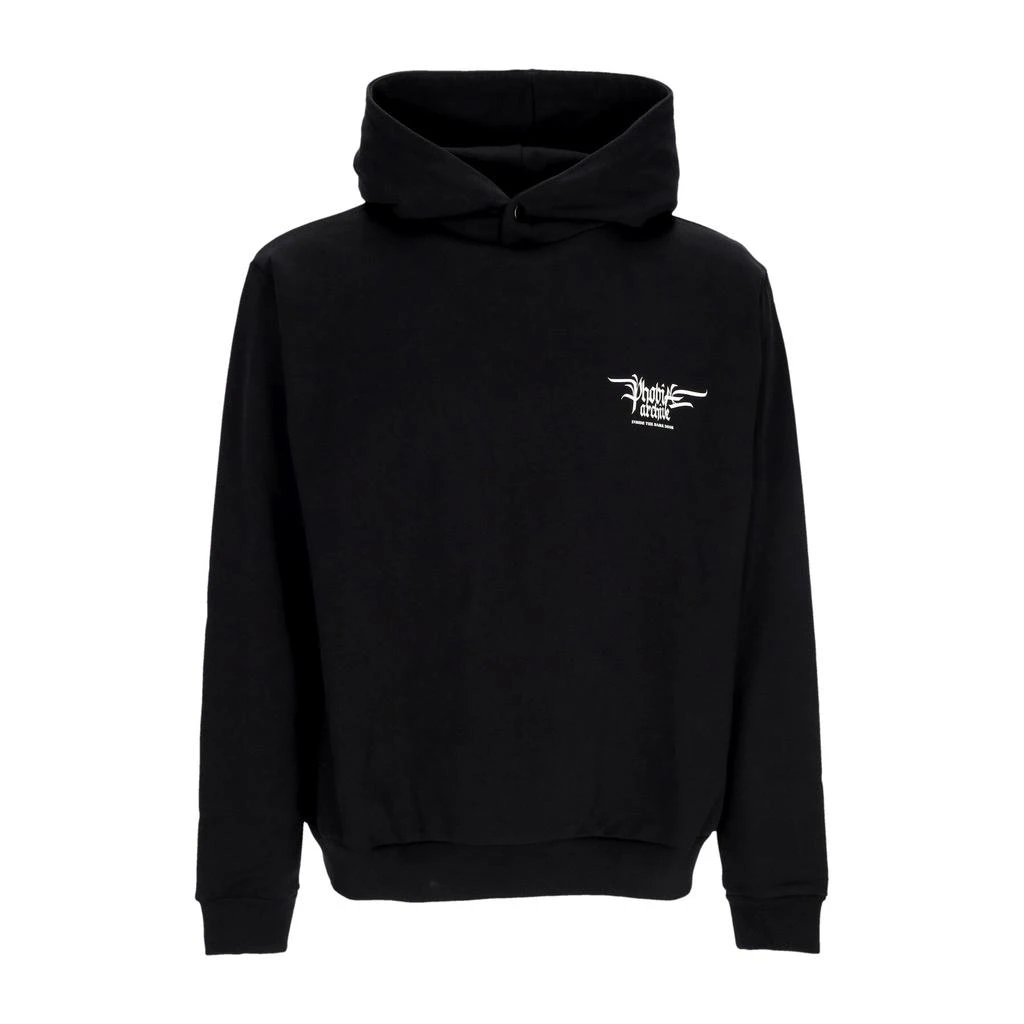 PHOBIA Men's Lightweight Hoodie Fiery Cobra Print Hoodie Black/orange 1