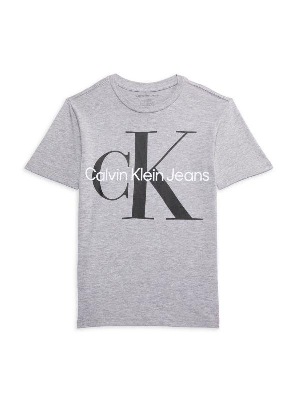 Calvin Klein Boy's Logo Crewneck Tee