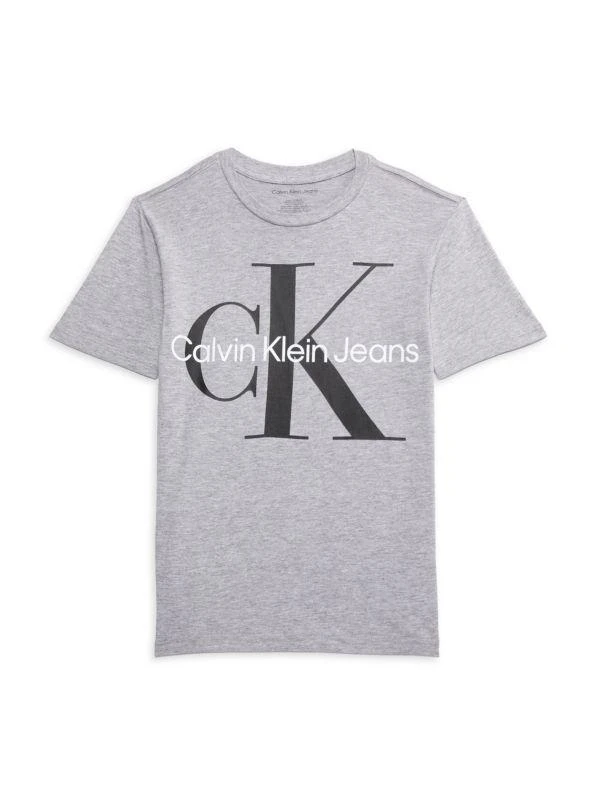 Calvin Klein Boy's Logo Crewneck Tee 1