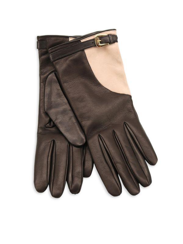 Portolano Colorblock Leather Gloves