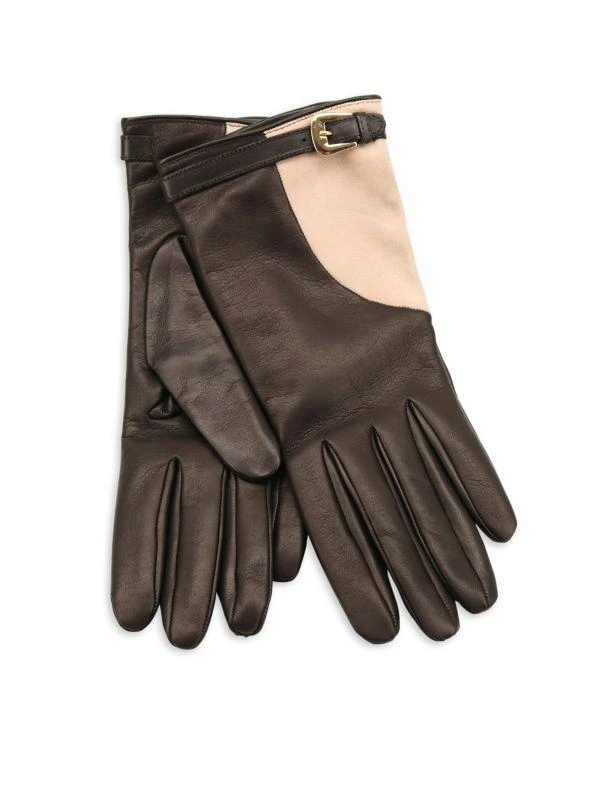 Portolano Colorblock Leather Gloves 1