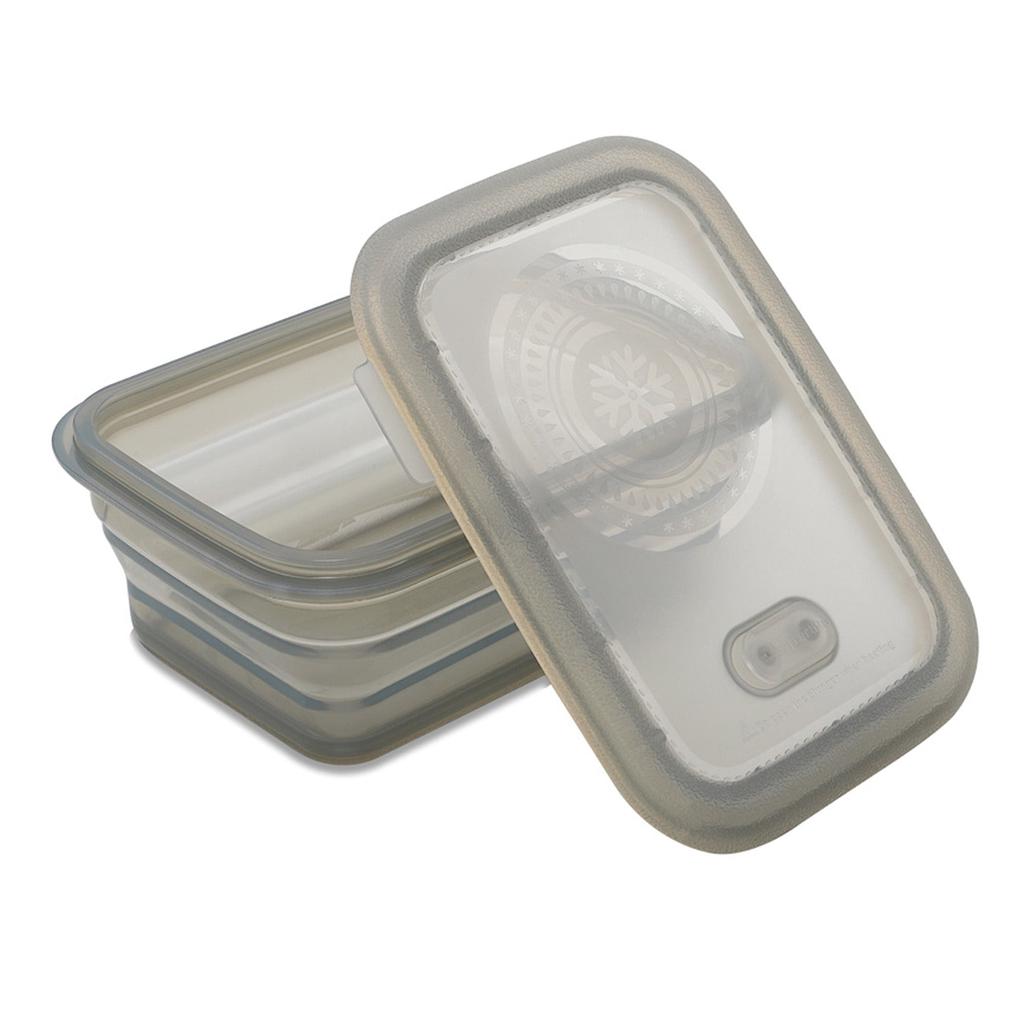 MNML Collapsible Silicone Food Storage Container Set of 6 - 1160 ml - Grey