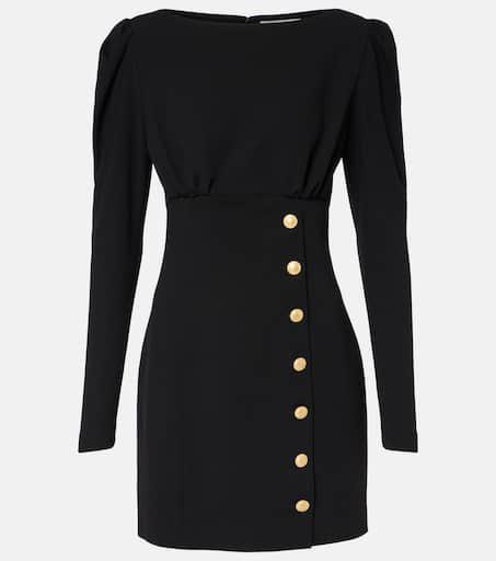 Alessandra Rich Wool-blend crêpe minidress