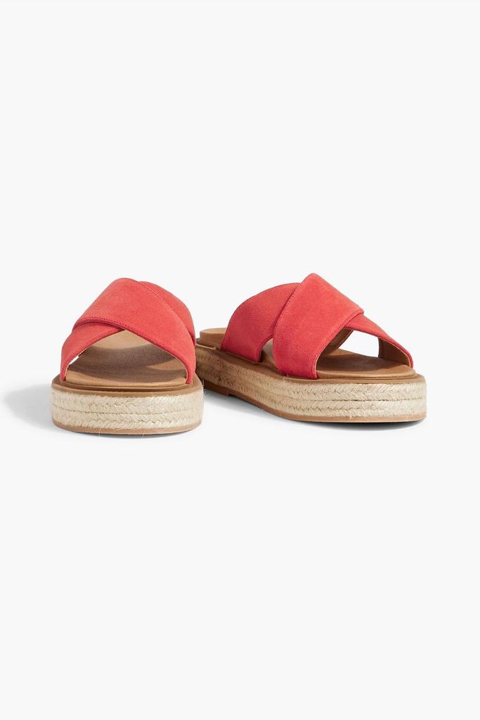 IRIS & INK Helena suede espadrille sandals