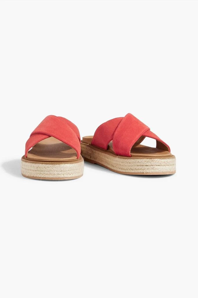 IRIS & INK Helena suede espadrille sandals 2