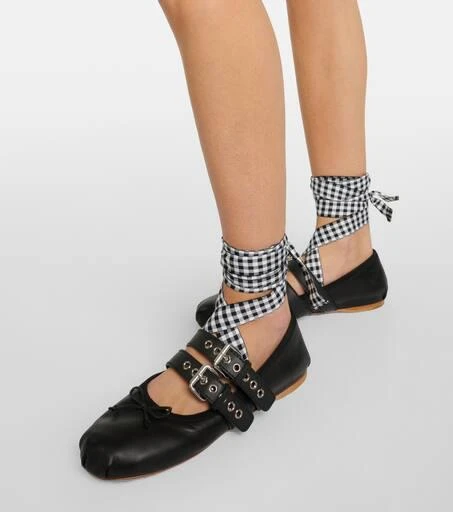 Miu Miu Leather ballet flats 7
