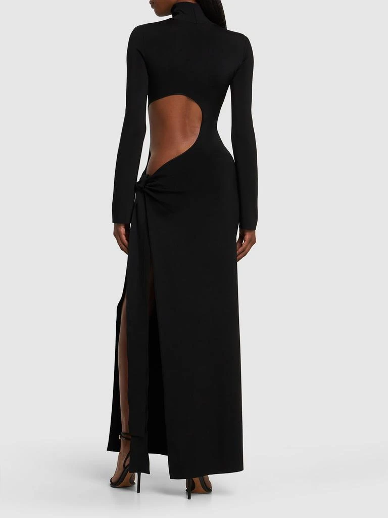 GALVAN Twist Cindy Cutout Knit Long Dress 2