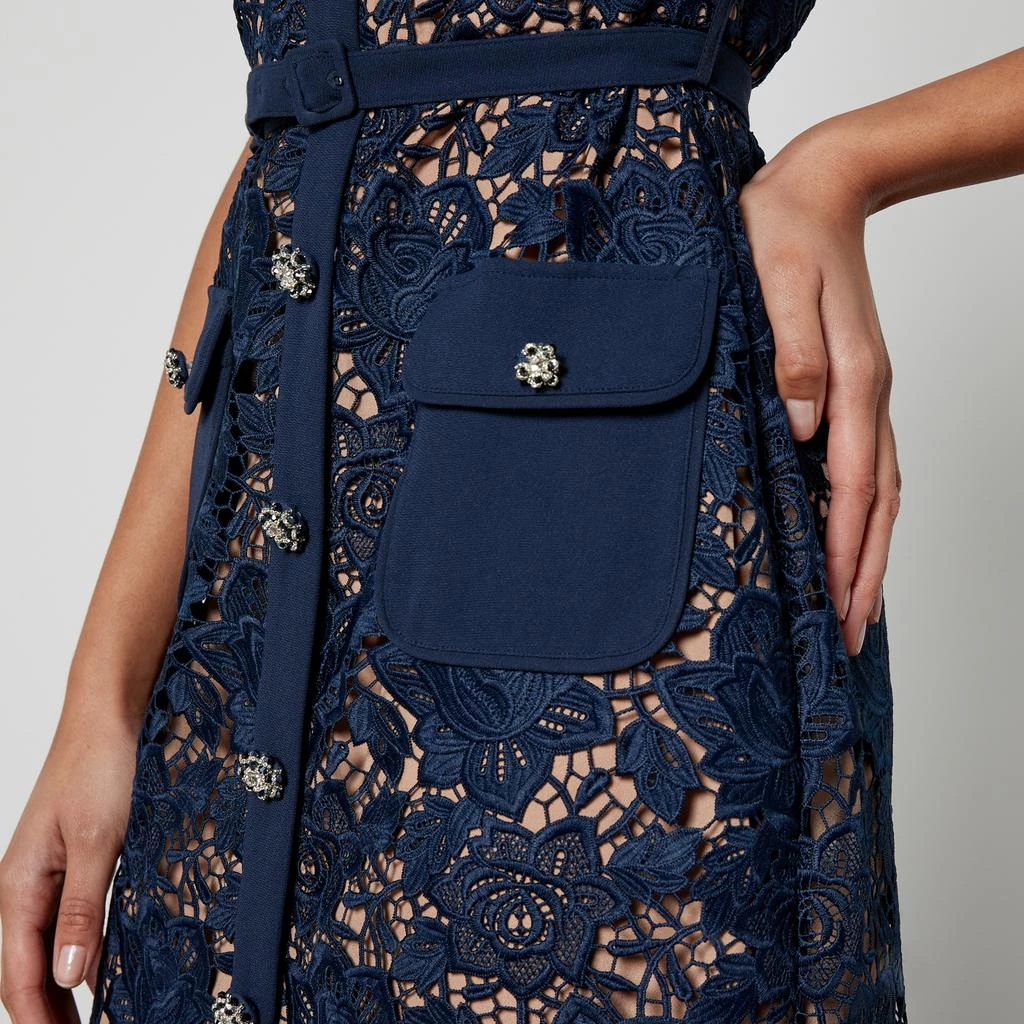 Self Portrait Guipure Lace Midi Dress 3