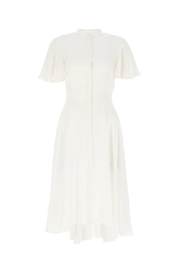 Alexander McQueen Alexander McQueen Short-Sleeved Ruffled Dress 1