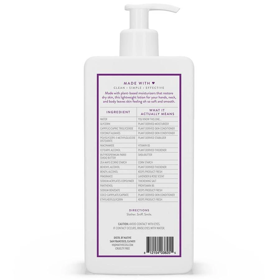 Native Hand and Body Lotion Lavender and Rose 3