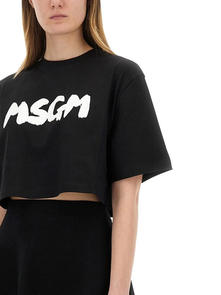 MSGM CROPPED TSHIRT 4