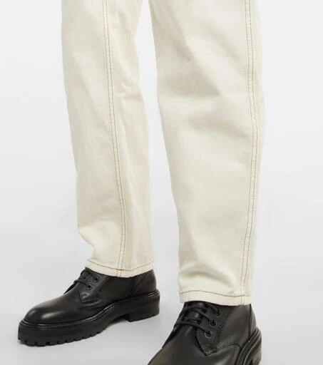 ETRO Low-rise straight cotton canvas pants 5