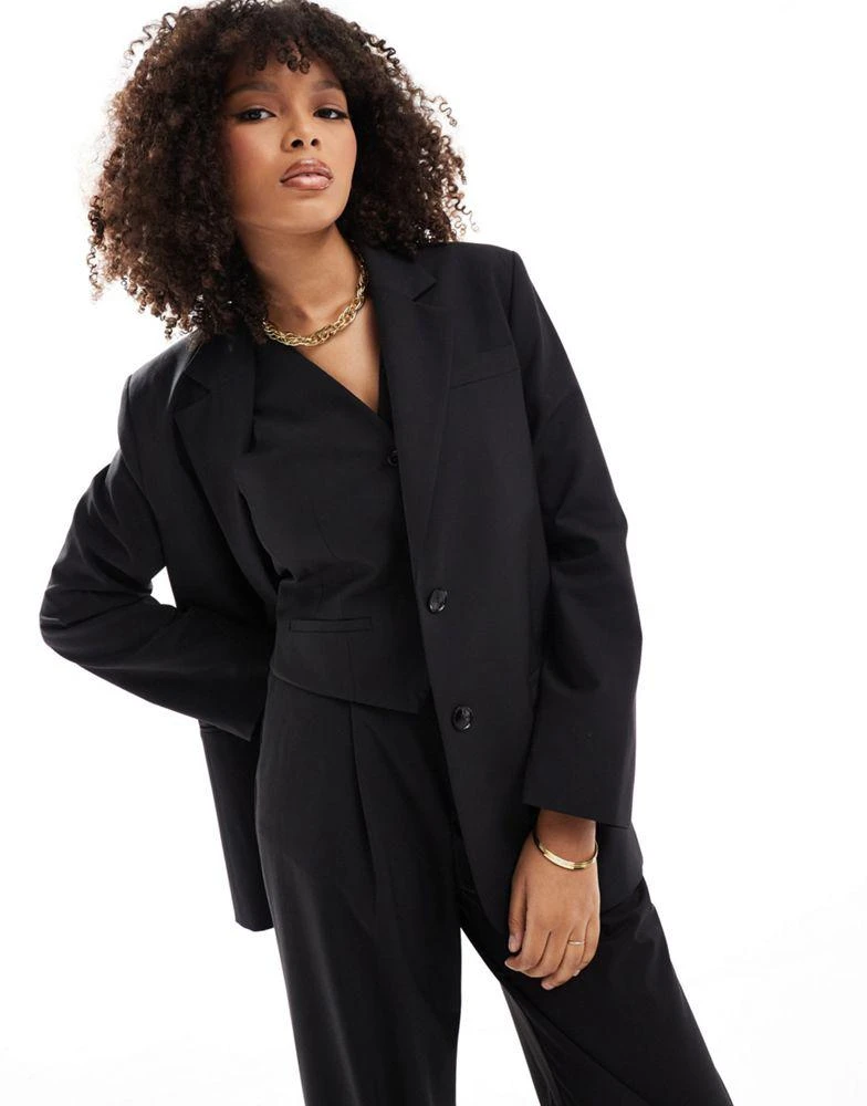 Mango Mango co-ord dad blazer in black 1